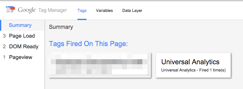 Google Tag Manager - Preview Result